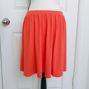 Old Navy Bright Red Knit Circle Skirt